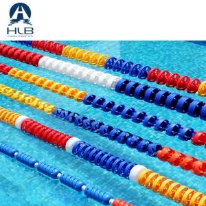 طناب های خط استخر آبی و قرمز